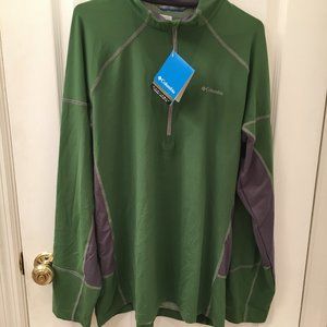 Men's Large Columbia OmniHeat Quarter-Zip NWT